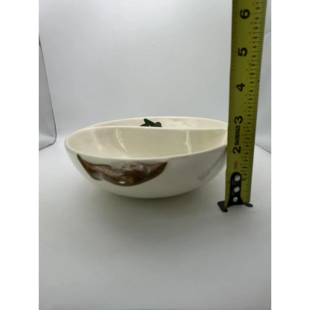 Metlox Poppytrail Homestead Provincial Divided Serving Bowl Ivy California USA
